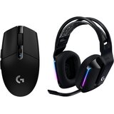 Logitech G brezžični komplet igralne miške G305 in slušalk G733 Lightspeed črne barve Cene