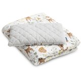 Sensillo Komplet za dječji krevetić Plush poplun + jastuk šumske životinje | shoptok.hr