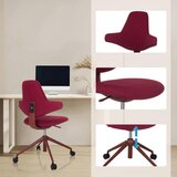 MID.YOU Pisarniški Stol Paliano, Rdeča | Shoptok.si