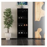 Hanah home Ormar za cipele Locking 4 Piece Metal Black | ePonuda.com