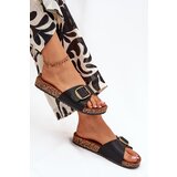 Boto Women's sandals on cork platform with buckle black Vianara | Shoptok.si