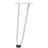  Noge s ukosnicama za stolić za kavu 4 kom. bijele 30 cm, puni čelik | shoptok.hr