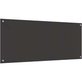 vidaXL Zaščita za kuhinjo 2 pcs Temno siva 120 x 50 cm kaljeno steklo | Shoptok.si