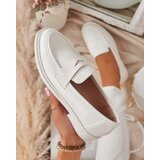 Resti White women's moccasins made of eco leather Zibom- Footwear | ePonuda.com