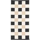 Pappelina Črn/kremno bel zunanji in notranji tekač 70x160 cm Pix Black Vanilla – | Shoptok.si