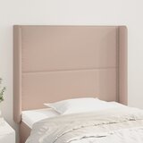 vidaXL Uzglavlje s ušima boja cappuccina 93x16x118/128 cm umjetna koža | shoptok.hr