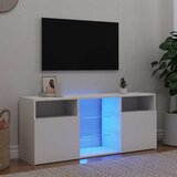 Furnova TV omarica z LED lučkami bela 120x30x50 cm, (21924720) Cene
