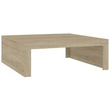 Maison Chic Klubska mizica - kavna mizica - Nizka mizica sonoma hrast 100x100x35 cm inženirski les, (21752437) Cene