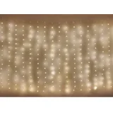 Božična drop veriga zavesa, LED 240, 1,7x2 m, zunanja in notranja, topla bela