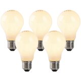 LUEDD Komplet 5 E27 LED žarnic z žarilno nitko opalno steklo 3W 250 lm 2200K Cene