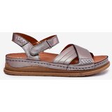 Maciejka Ladies leather sandals on platform | shoptok.hr