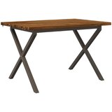  120 x 80 x 75 cm Čvrsto drvo akacije Prirodna i kava Pravokutni | shoptok.hr