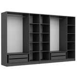 Hanah home kale - 5046 anthracite wardrobe | ePonuda.com