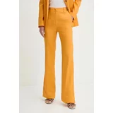 Marella Lanene hlače oranžna barva, 2413131132200