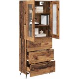  Visoki ormar s policom 2 pcs Staro drvo Konstruirano drvo | shoptok.hr