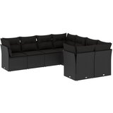  The Living Store Vrtna sedežna garnitura 8-delna z blazinami črn poli ratan - Vrtna Sedežna Garniture, (21461947) | Shoptok.si