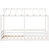  Dječji krevet s krovom bijeli 90 x 200 cm od masivne borovine | shoptok.hr