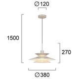  Luster na sajli STEVI 1xE27/40W/230V bež | Eponuda.com