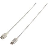 Renkforce USB kabel USB 2.0 USB-A vtič\, USB-A vtičnica 3.00 m prozorna RF-4538152, (20417248) | Shoptok.si