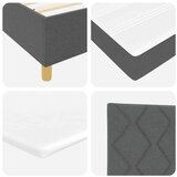 Box Postelja z vzmetnico z vzmetnico Temno siva 160 x 200 cm blago, (5000126734) | Shoptok.si