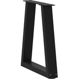  Noge za klub stolić V-oblika 2 kom Crne 28 x (42-43,3) cm Čelik | shoptok.hr