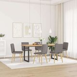 Jedilni stoli 6 kosov taupe blago, (21822289) Cene