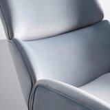 Bessagi Home fotelj felia, svetlo siv, žamet | Shoptok.si