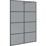  Zid za walk-in tuš Crna 140 x 195 cm Staklo otporno na udarce | shoptok.hr
