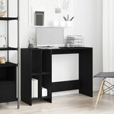  Stol s policom Crni hrast 102,5 x 35 x 75 cm Konstruirano drvo | shoptok.hr