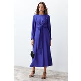 Trendyol Saks Woven Dress with Tie Waist Detail
