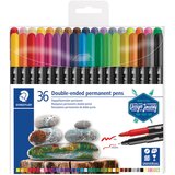 Marker PERMANENTNI OBOSTRANI 36BOJA DESIGN JOURNEY STAEDTLER 3187 TB36 BLISTER | shoptok.hr