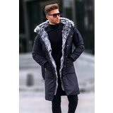 Madmext Black Long Faux Shearling Down Coat 5995 | Eponuda.ba