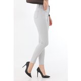 BİKELİFE Women's Stone Rise Waist Ankle Length Slim Leg Skinny Lycra Pants for Women. | Shoptok.si