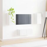  Komplet TV omaric 2 pcs Visok sijaj bela Konstruiran les, (5000132540) | Shoptok.si