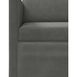 Set sofe 2 pcs Tamnosiva Kordura tekstil - Tamnosiva 1-Sjedalo + 3-Sjedalo (210 cm) | shoptok.hr