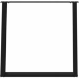 Noge za blagovaonski stol U-oblik 2 kom Crne 80 x (72-73) cm Čelik | shoptok.hr