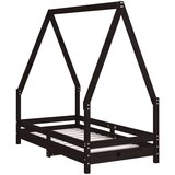  Za dječji krevet crni 70 x 140 cm od masivne borovine | shoptok.hr