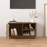 TV ormarić smeđa boja meda 70 x 34 x 40 cm od masivne borovine | shoptok.hr