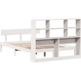 vidaXL Knjižna postelja brez vzmetnice bela 120x190 cm trdna borovina | Shoptok.si