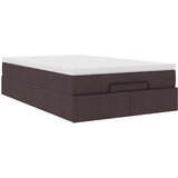 vidaXL Otomanski posteljni okvir z vzmetnico rjav 120x190 cm blago, (21611238) | Shoptok.si
