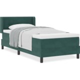 Box Spring Krevet s Madracem Tamnozelena 80x200 cm Baršun | shoptok.hr