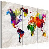  Slika - World Map: Rainbow Madness II 120x80 | shoptok.hr