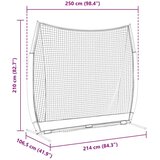 Golf Trening Pomagala Crna 250 x 106,5 x 210 cm Poliester | shoptok.hr