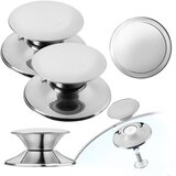 KADAX Ročaj za pokrov, gumb za pokrov lonca, jeklo, 2 kosa, (5000355908) | Shoptok.si