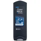 Dove Men + Care Invigorating Cool Fresh hidratantni gel za tuširanje za tijelo, lice i kosu 250 ml za moške