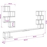  Polica za TV na zidu Hrast sonoma 180 x 15 x 94 cm | shoptok.hr
