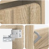  Ormar za cipele na zidu ZWOLLE 71 x 17 x 43 cm Hrast sonoma | shoptok.hr