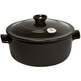 Emile henry Črn okrogel lonec s pokrovom Emile Henry, ⌀ 27 cm Cene
