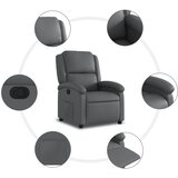  Naslonjač sivi, umjetna koža | Eponuda.com