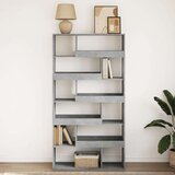 vidaXL Knjižna omara betonsko siva 100x33x187,5 cm inženirski les | Shoptok.si